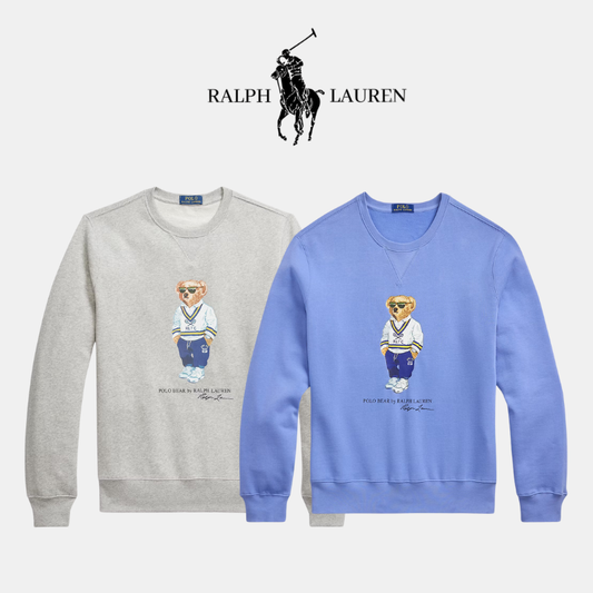 Sudadera clásica de polar R&L con estampado frontal